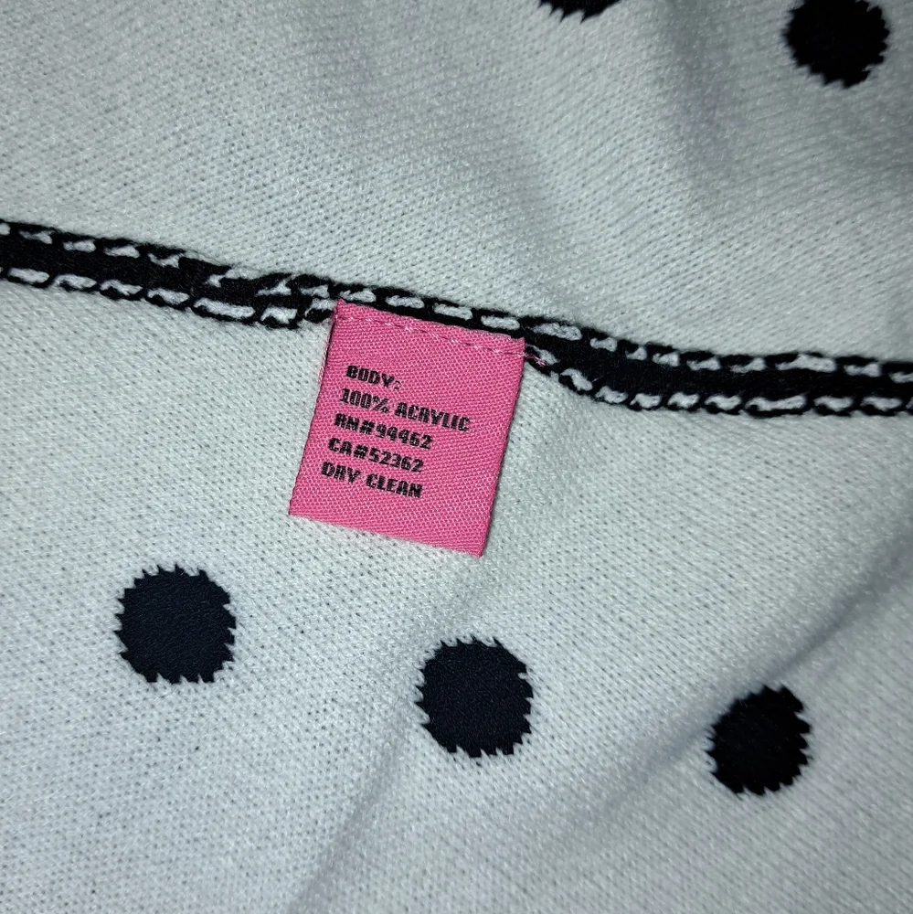 NWT Betsey Johnson Polka-dot Sweater dress - Picture 8 of 8